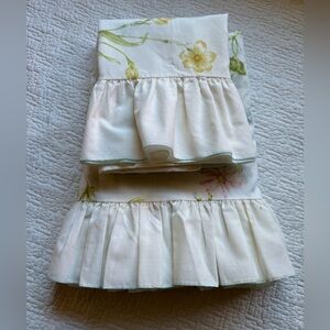 Vintage Springmaid Floral Ruffled Bedding Sheets